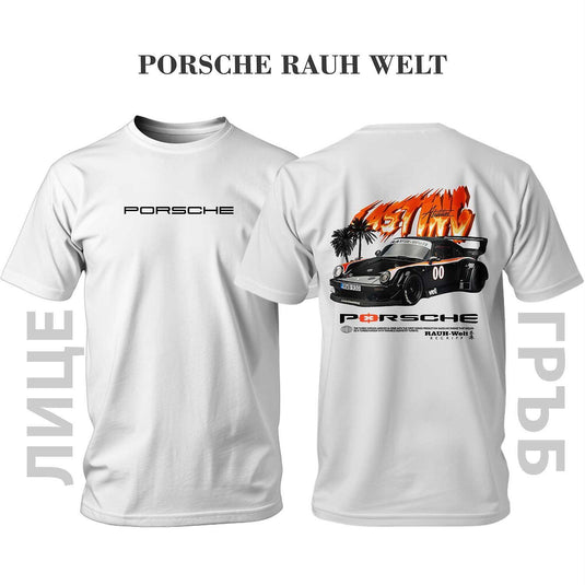 Тениска BLACK PORSCHE RAUH-WELT LASTING ABILITIES