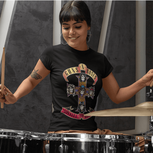 Tениска Guns 'N' Roses - Appetite for Destruction Cross Logo