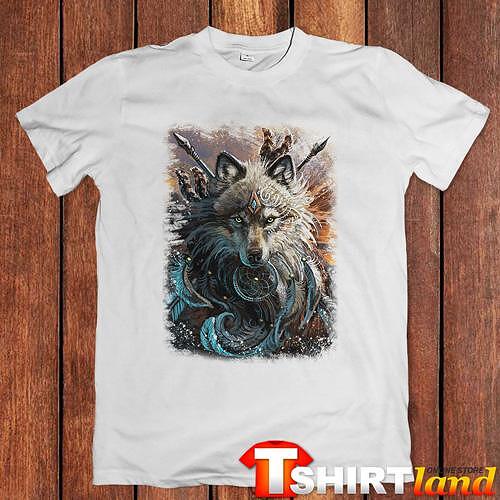 Тениска ''Indian Wolf Chief"