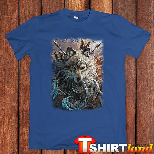 Тениска ''Indian Wolf Chief"