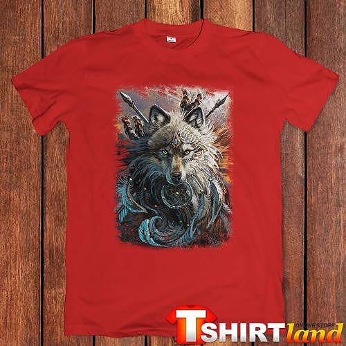 Тениска ''Indian Wolf Chief"
