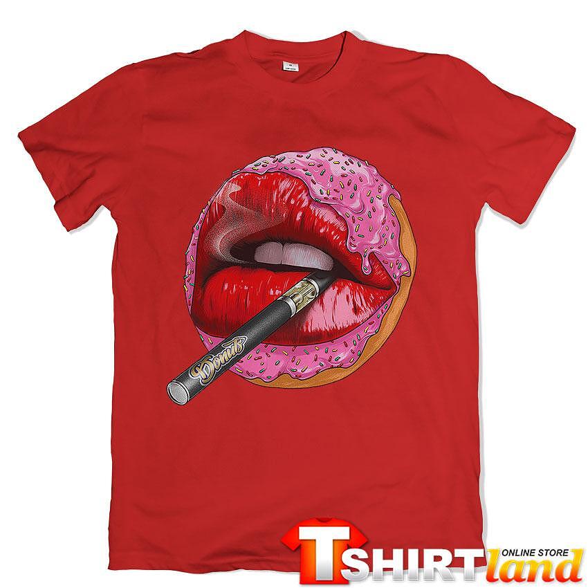 Тениска Donuts Lips Red