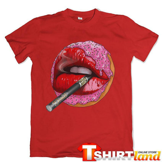 Тениска Donuts Lips Red