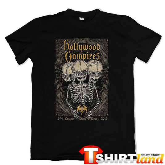 Тениска Hollywood Vampires Cooper Depp Perry