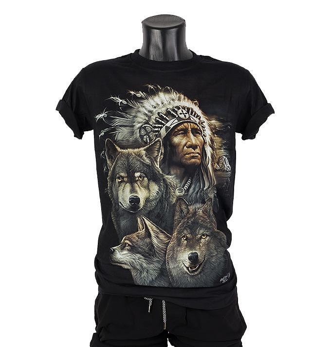 T-shirt Indian King of Wolves 2 GR-661