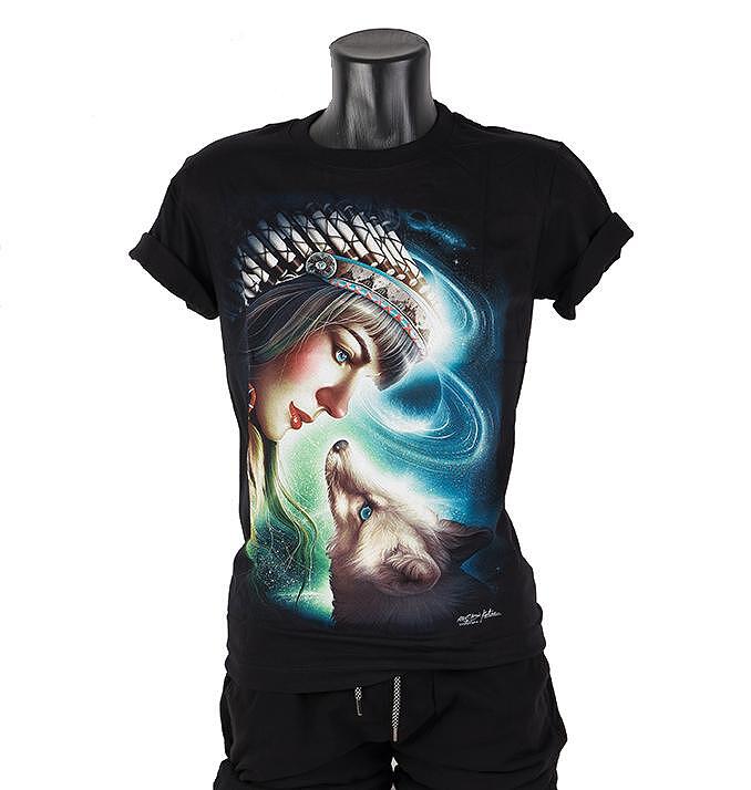 T-shirt Indian Queen of Wolves 3 HD-116