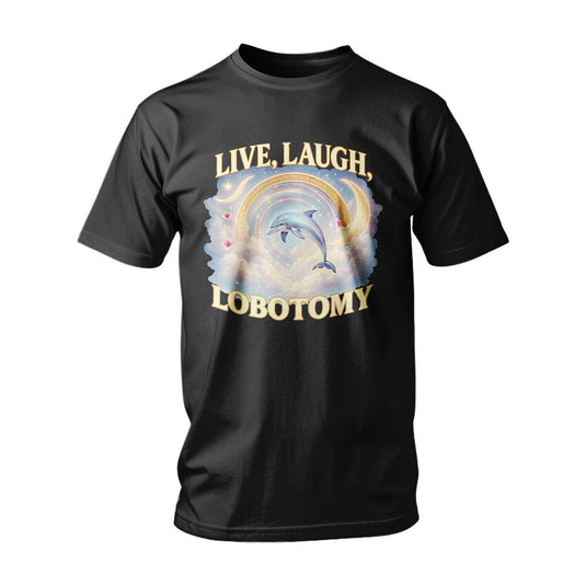 Тениска ITALIAN BRAINROT LIVE, LAUGH, LOBOTOMY