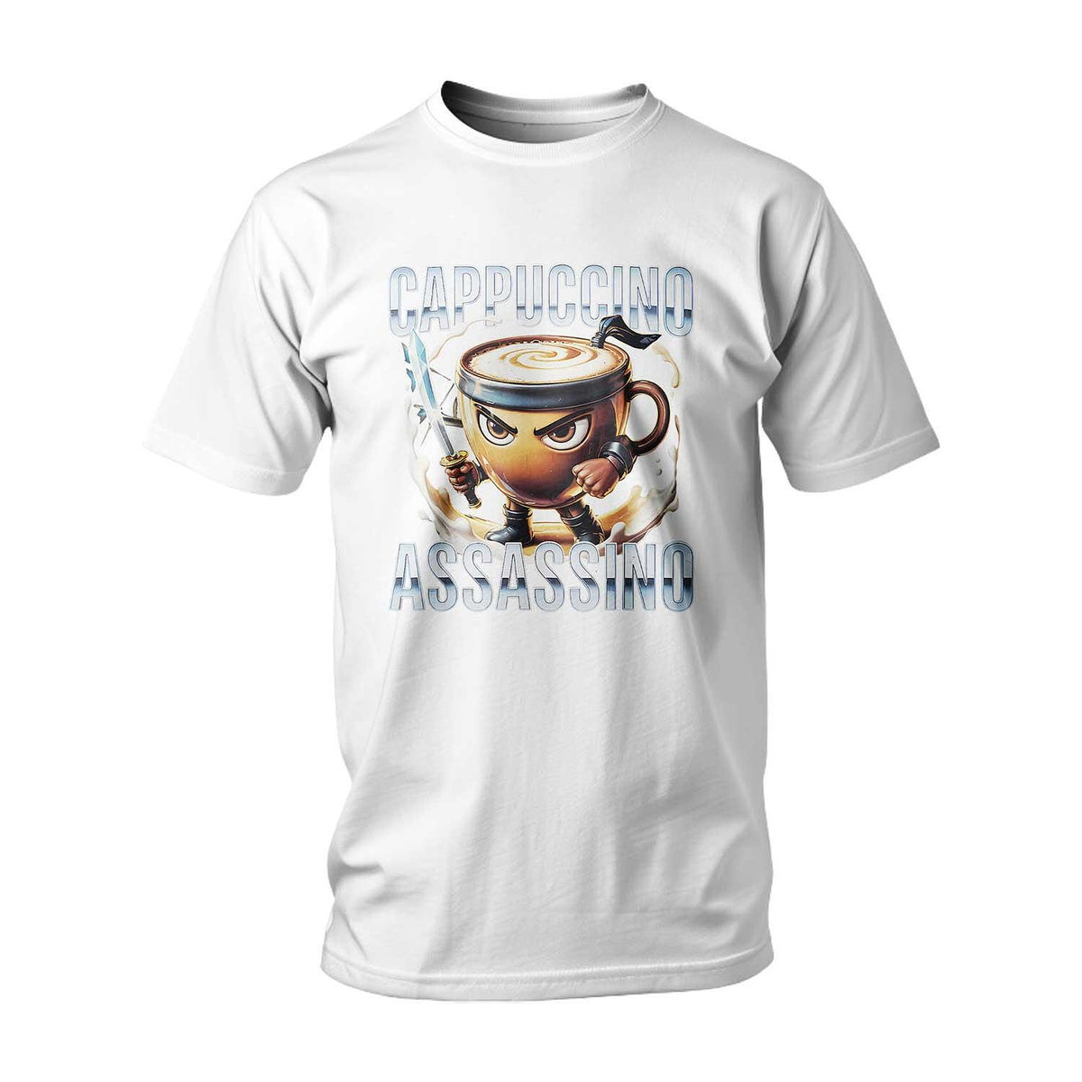 T-shirt ITALIAN BRAINROT CAPPUCCINO ASSASSINO ANIME