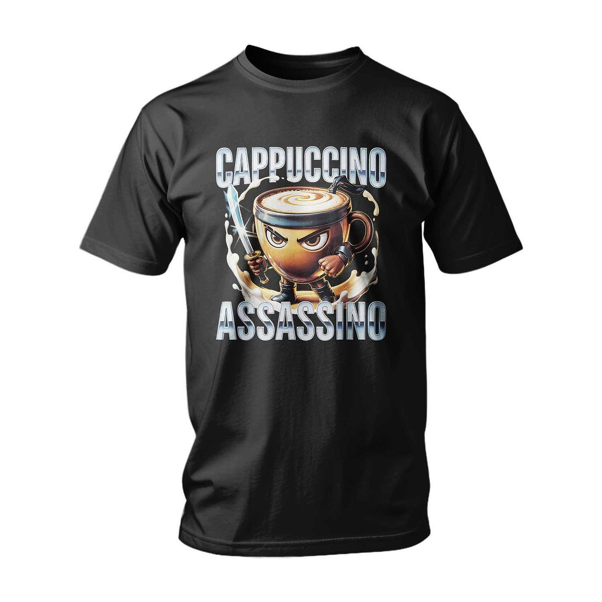 T-shirt ITALIAN BRAINROT CAPPUCCINO ASSASSINO ANIME