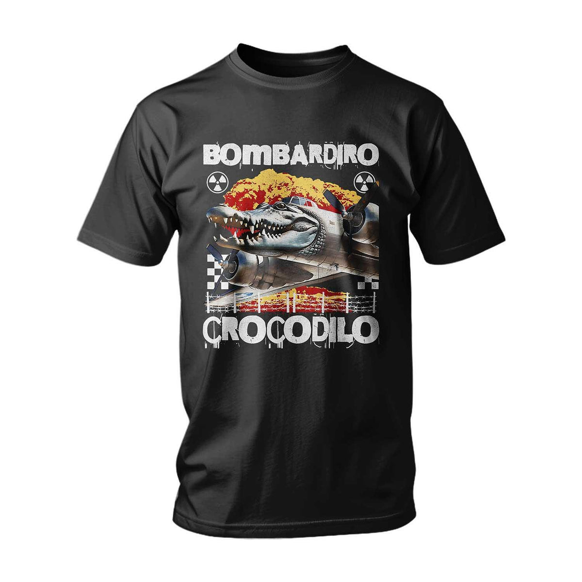 T-shirt ITALIAN BRAINROT BOMBARDIRO CROCODILO COMIC