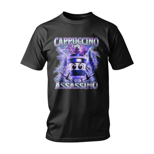 Тениска ITALIAN BRAINROT CAPPUCCINO ASSASSINO PURPLE