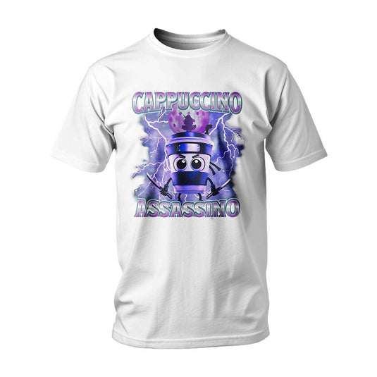 Тениска ITALIAN BRAINROT CAPPUCCINO ASSASSINO PURPLE
