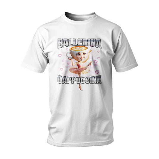 Тениска ITALIAN BRAINROT BALLERINA CAPPUCCINA HEARTS