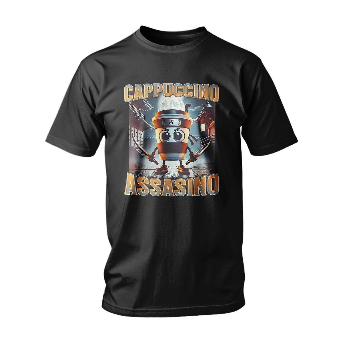 T-shirt ITALIAN BRAINROT CAPPUCCINO ASSASSINO KONOHA 2