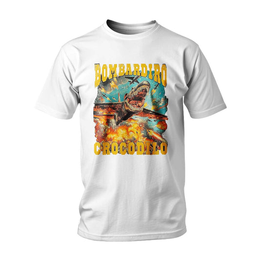 Тениска ITALIAN BRAINROT BOMBARDIRO CROCODILO FLAME