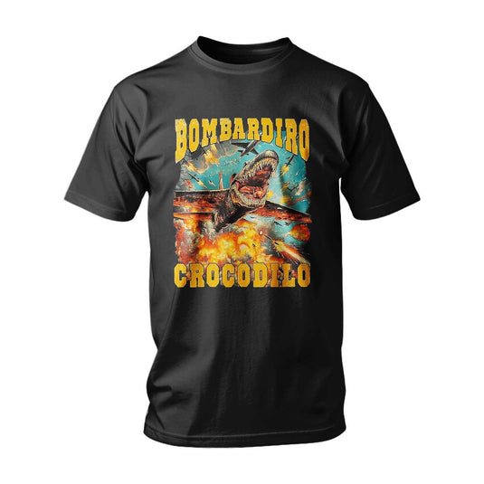 Тениска ITALIAN BRAINROT BOMBARDIRO CROCODILO FLAME