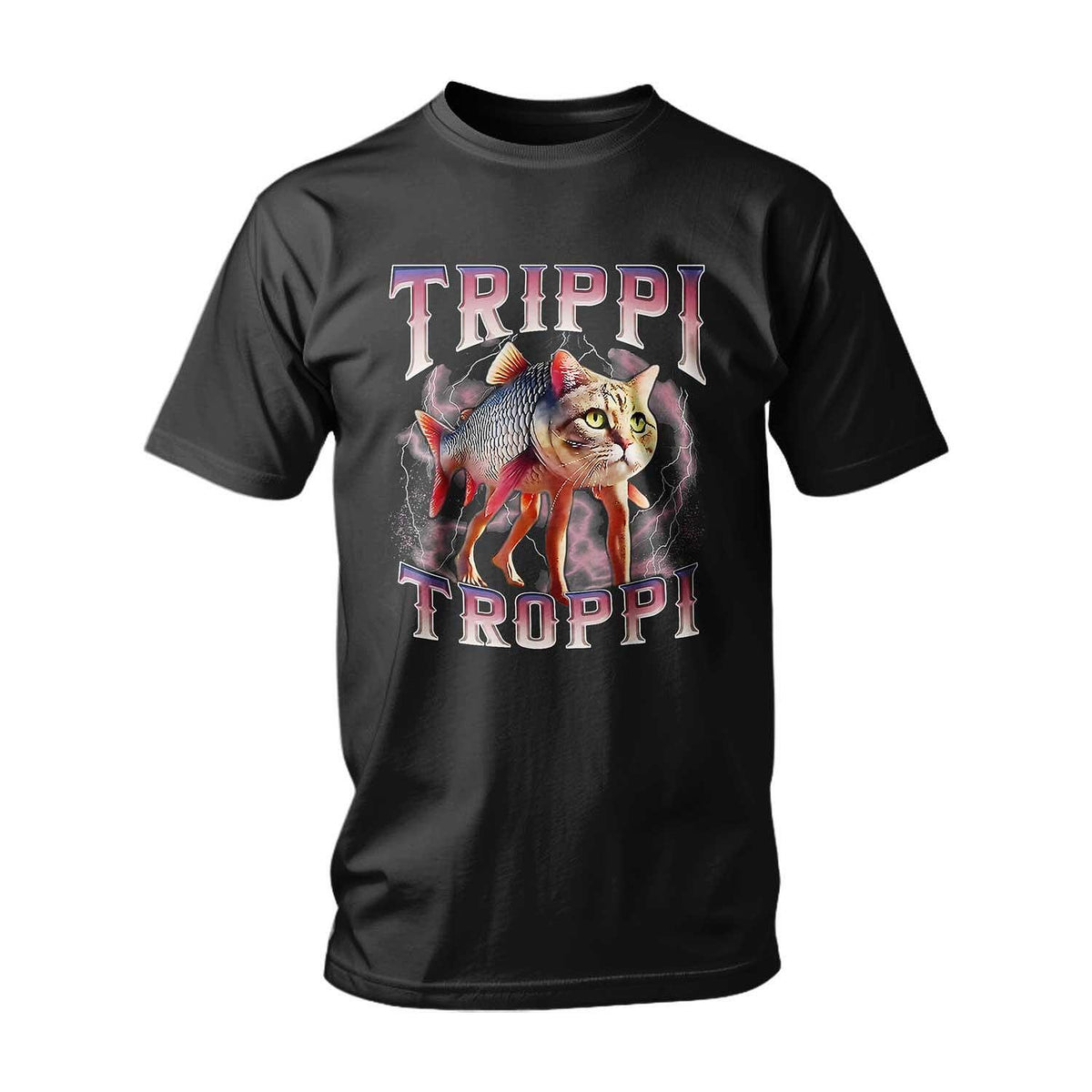T-shirt ITALIAN BRAINROT TRIPPI TROPPI CAT HEAD