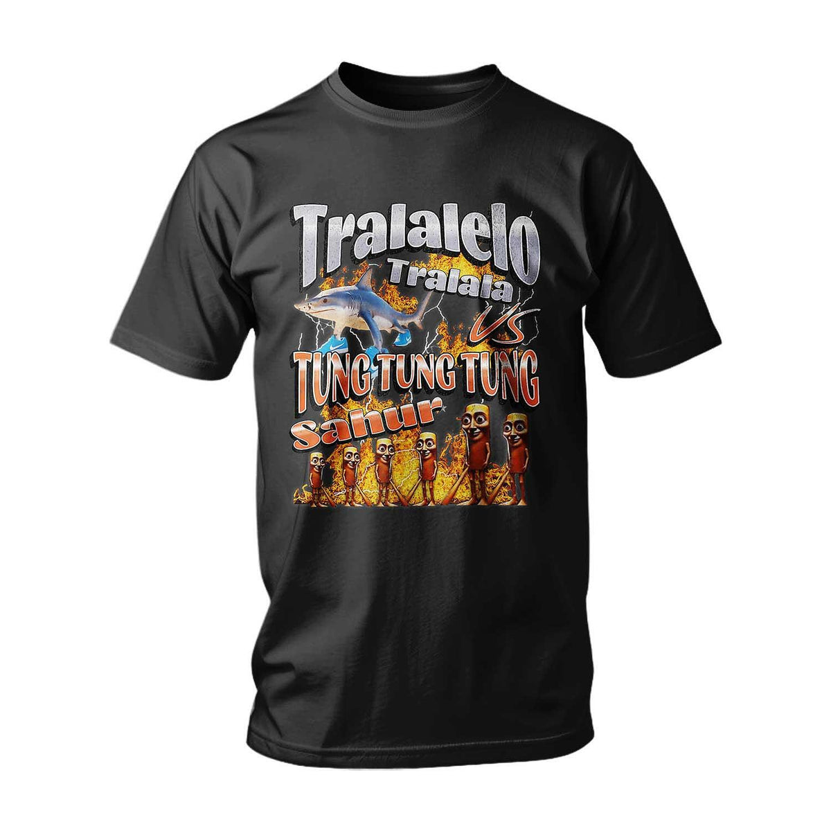 T-shirt ITALIAN BRAINROT TRALALELO TRALALA / TUNG TUNG TUNG SAHUR