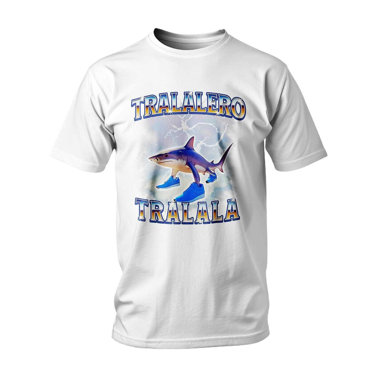 T-shirt ITALIAN BRAINROT TRALALERO TRALALA SHARK WITH SNEAKERS