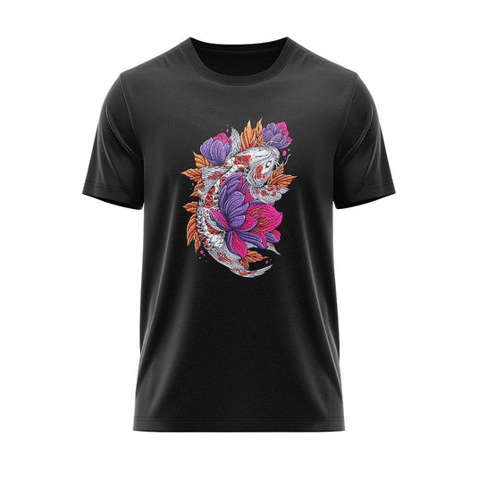 Тениска Japan Koi Fish with Flower JPN_32