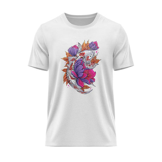 Тениска Japan Koi Fish with Flower JPN_32