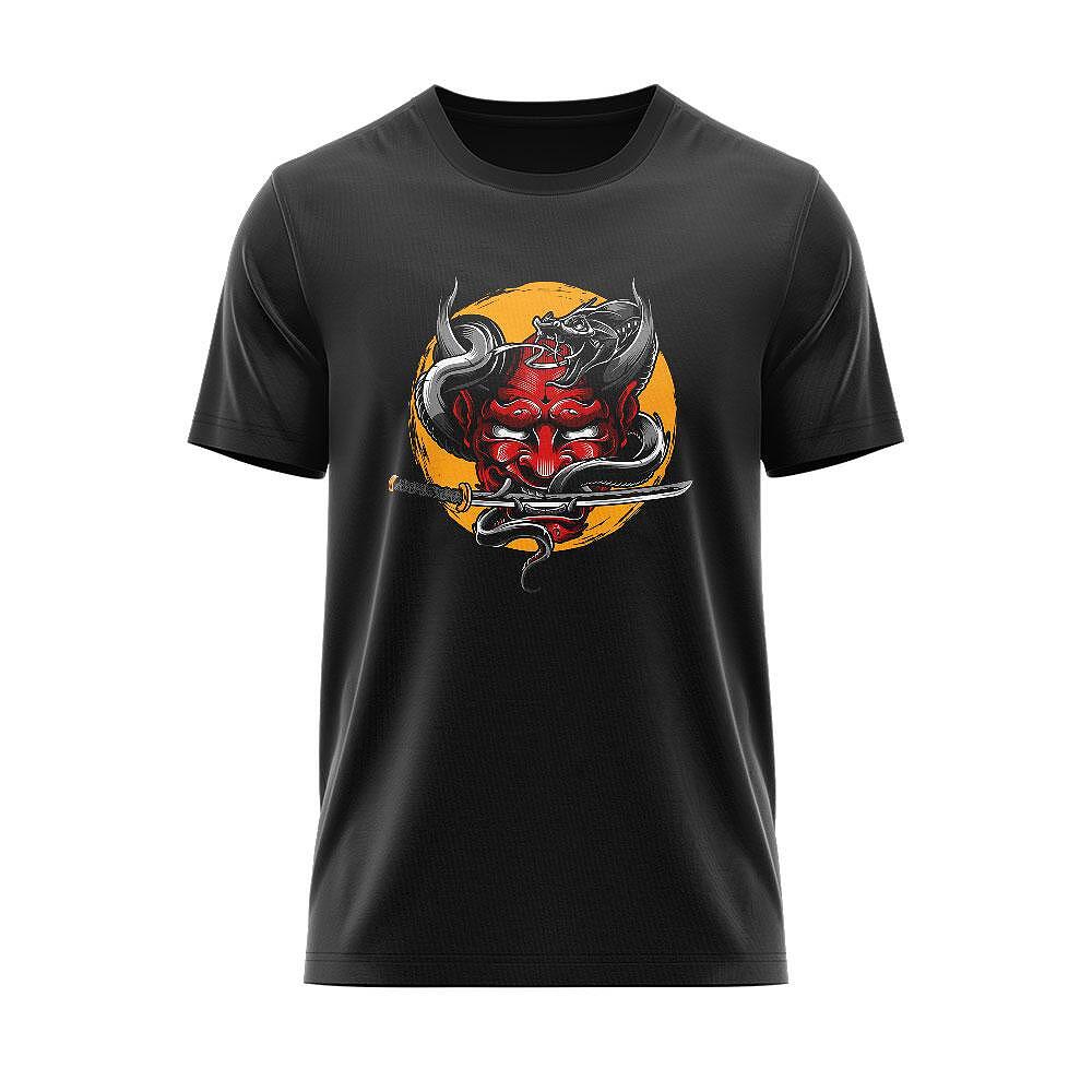 T-shirt Japan Demon with Katana JPN_108