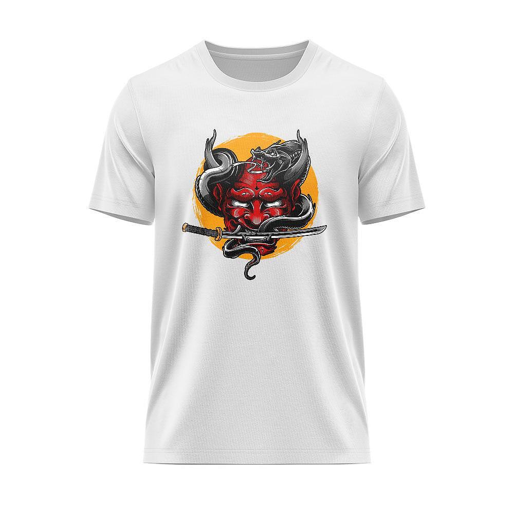 T-shirt Japan Demon with Katana JPN_108