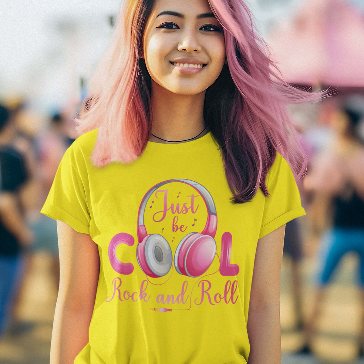 T-shirt Just Be Cool Rock and Roll