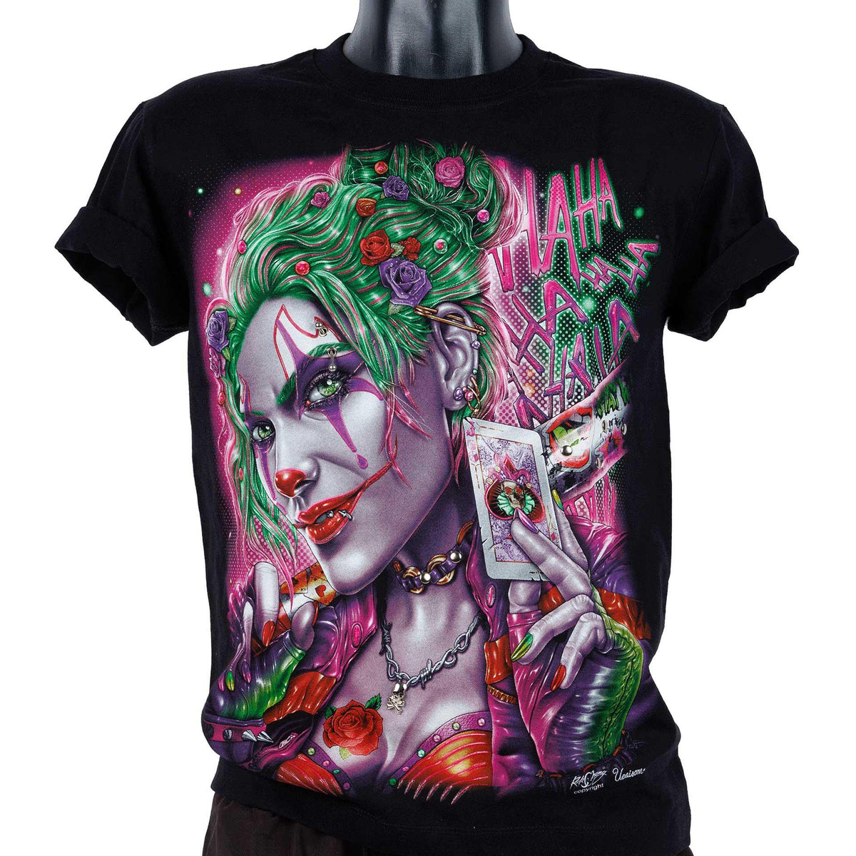 T-shirt Laughing Evil Clowness 4D-32