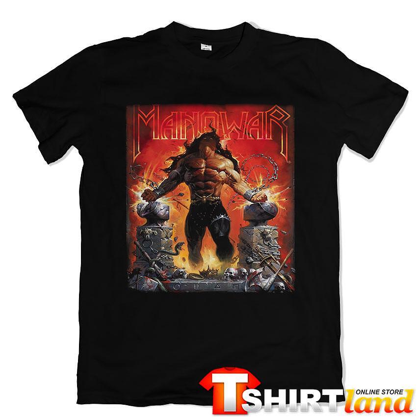 Тениска Manowar Louder than Hell Art cover