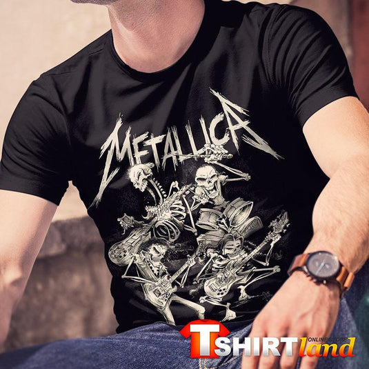 Тениска Metallica - Skeletons Musicians