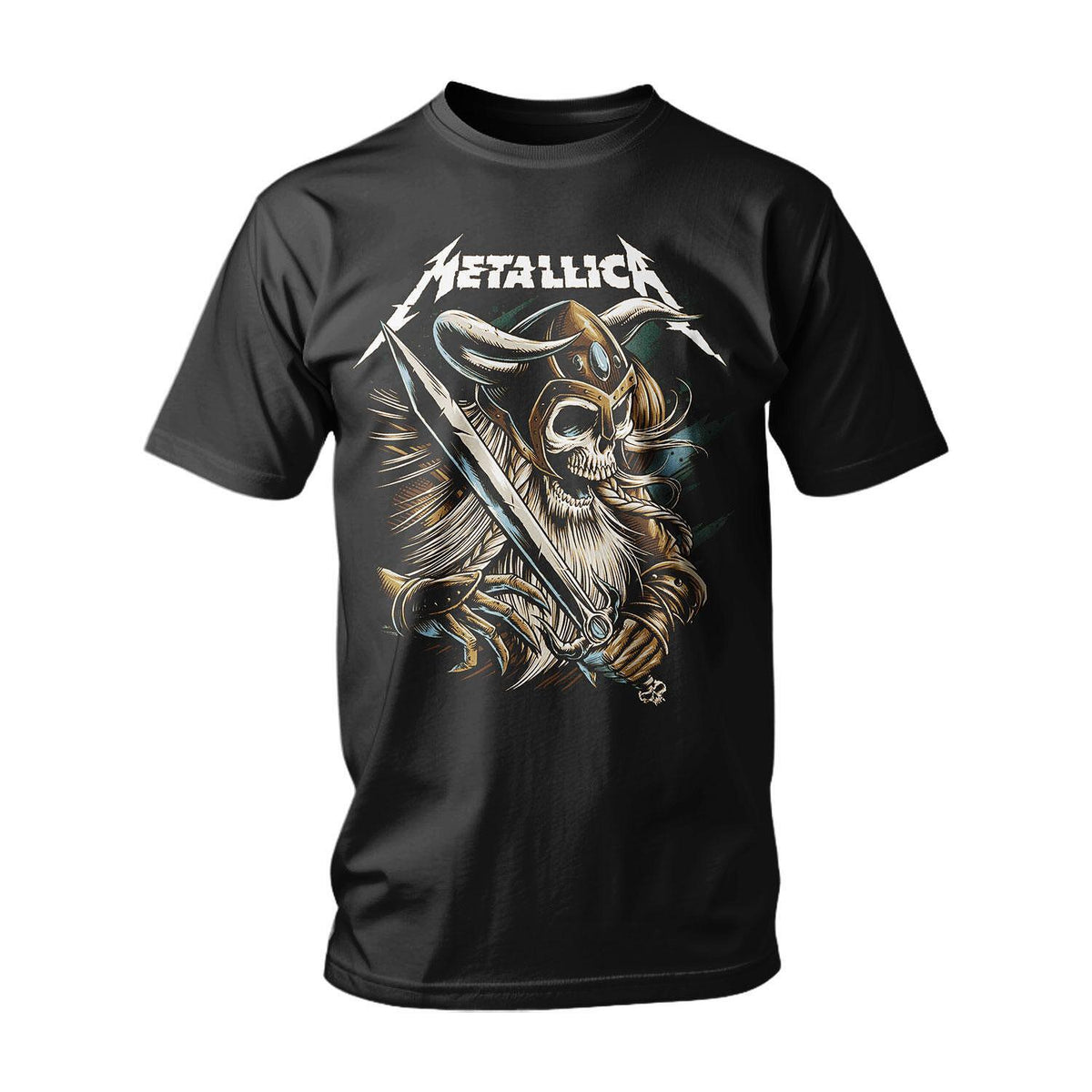Тениска Metallica - Skeleton Viking with Sword