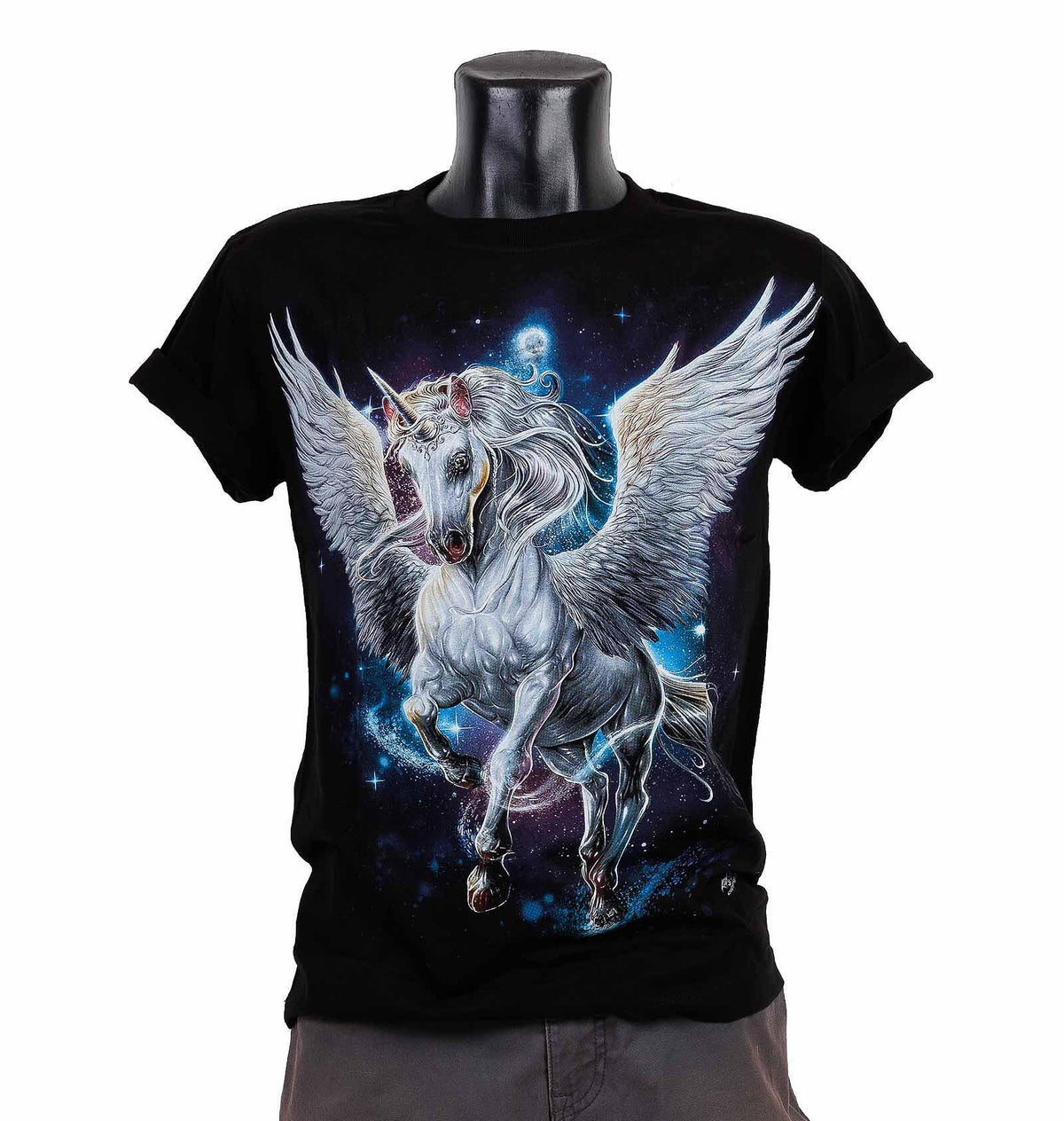 T-shirt Flying Unicorn in the Magical Night HD-120