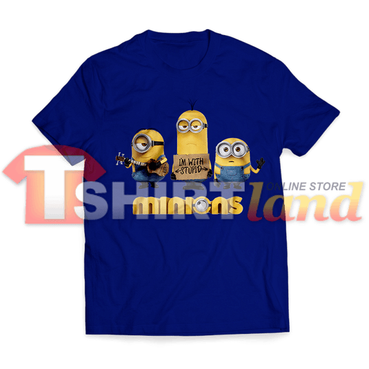 Тениска Minions I'm with Stupid