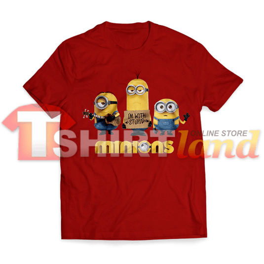 Тениска Minions I'm with Stupid
