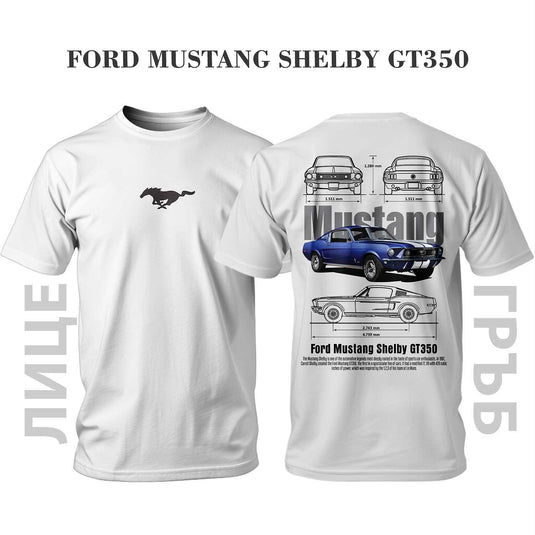 Тениска BLUE MUSTANG SHELBY GT350