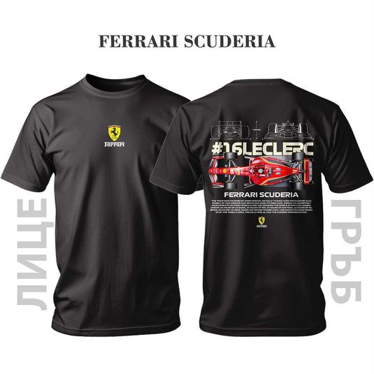 Тениска F1 FERRARI SCUDERIA #LECLERC