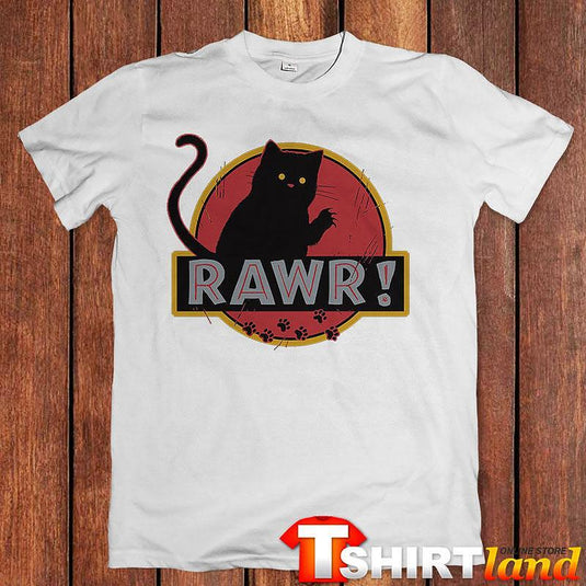 Тениска Rawr Черно Коте