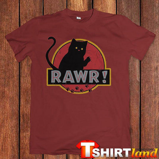 Тениска Rawr Черно Коте