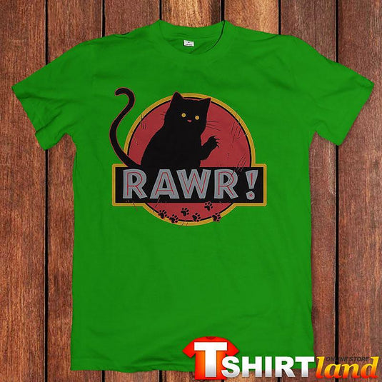 Тениска Rawr Черно Коте