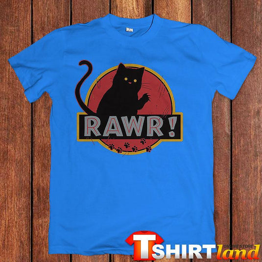 Тениска Rawr Черно Коте