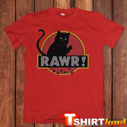 Тениска Rawr Черно Коте