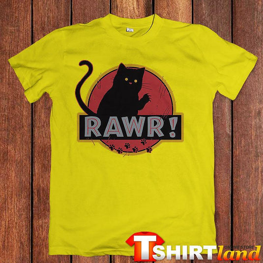 Тениска Rawr Черно Коте