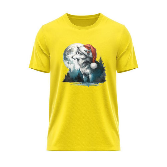 T-shirt Moon Christmas Wolf CHR_02