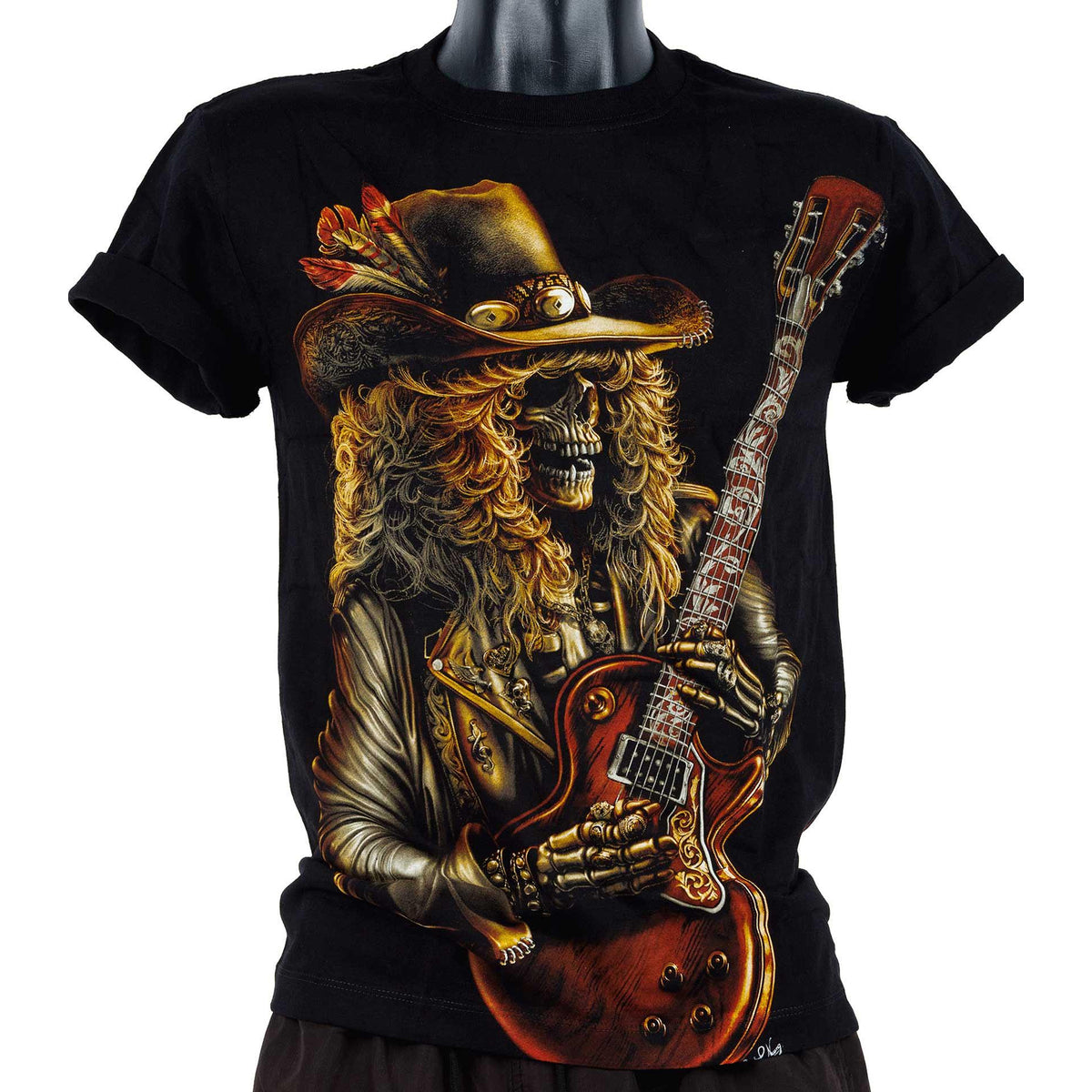 T-shirt Skeleton Rock Guitarist GR-827