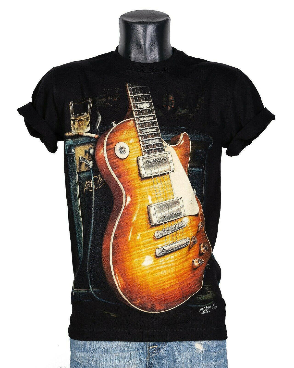Old School Guitar T-Shirt GR-664