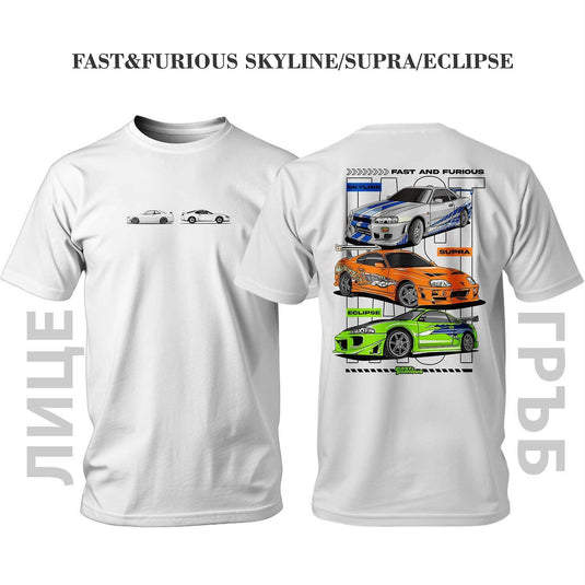 Тениска FAST&FURIOUS SKYLINE / SUPRA / ECLIPSE