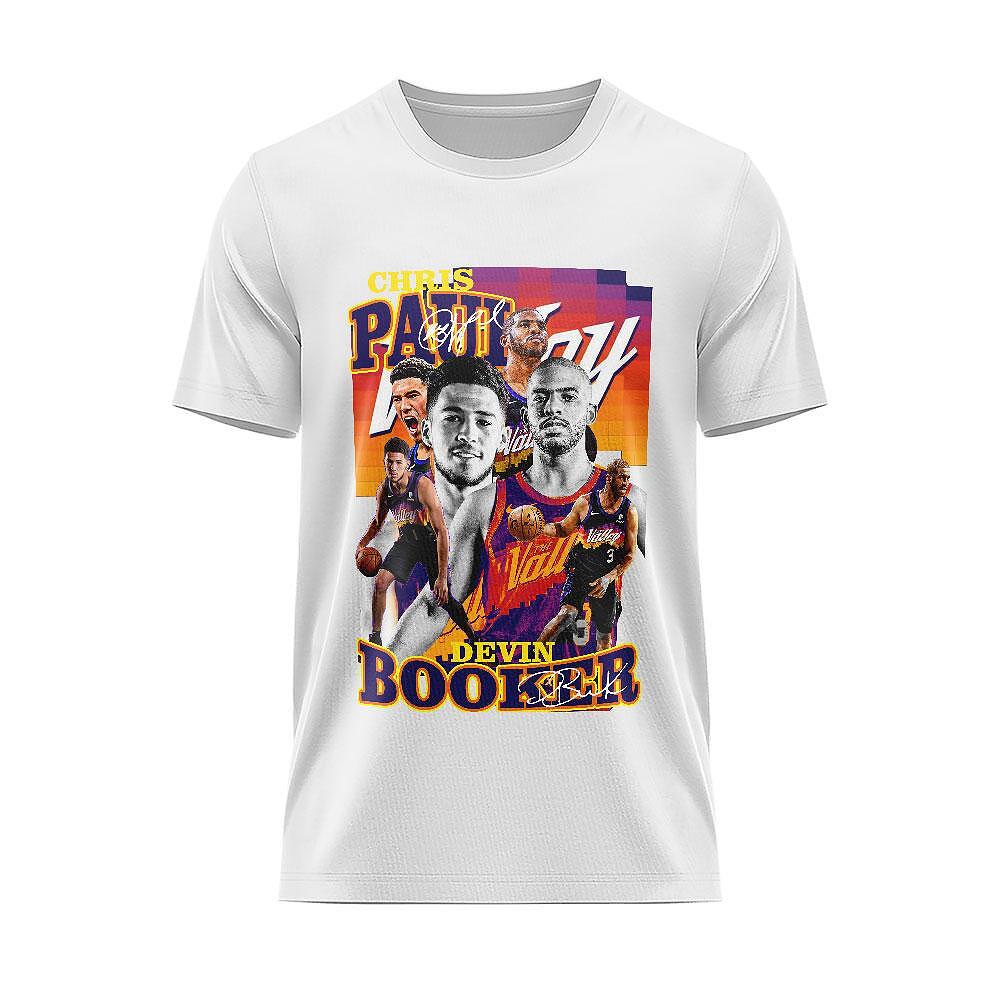 Phoenix Suns Legends Devin Booker Chris Paul T-Shirt