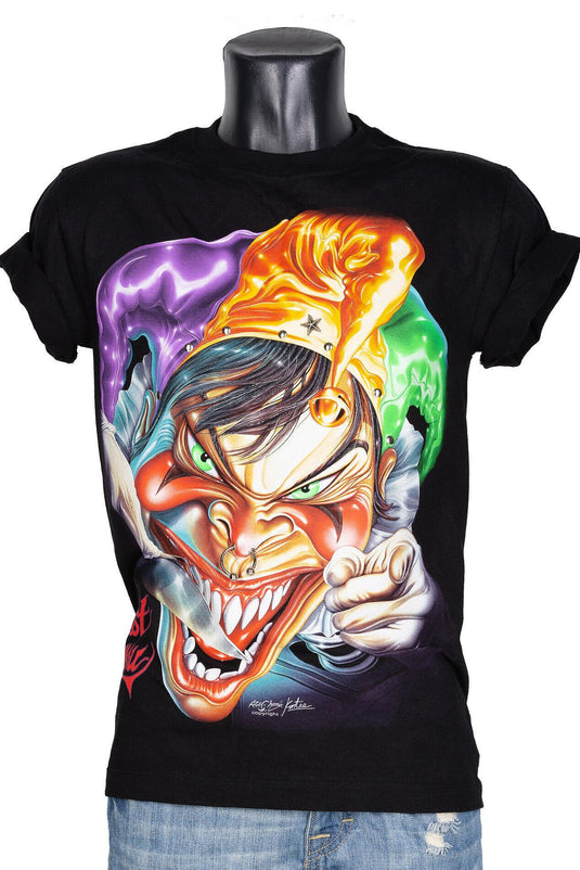 Тениска Psycho Smiling Joker 4D-02