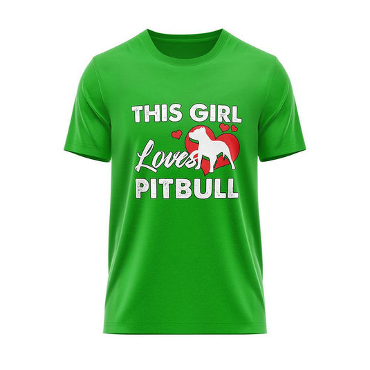 Тениска "This Girl Loves Pitbuls"